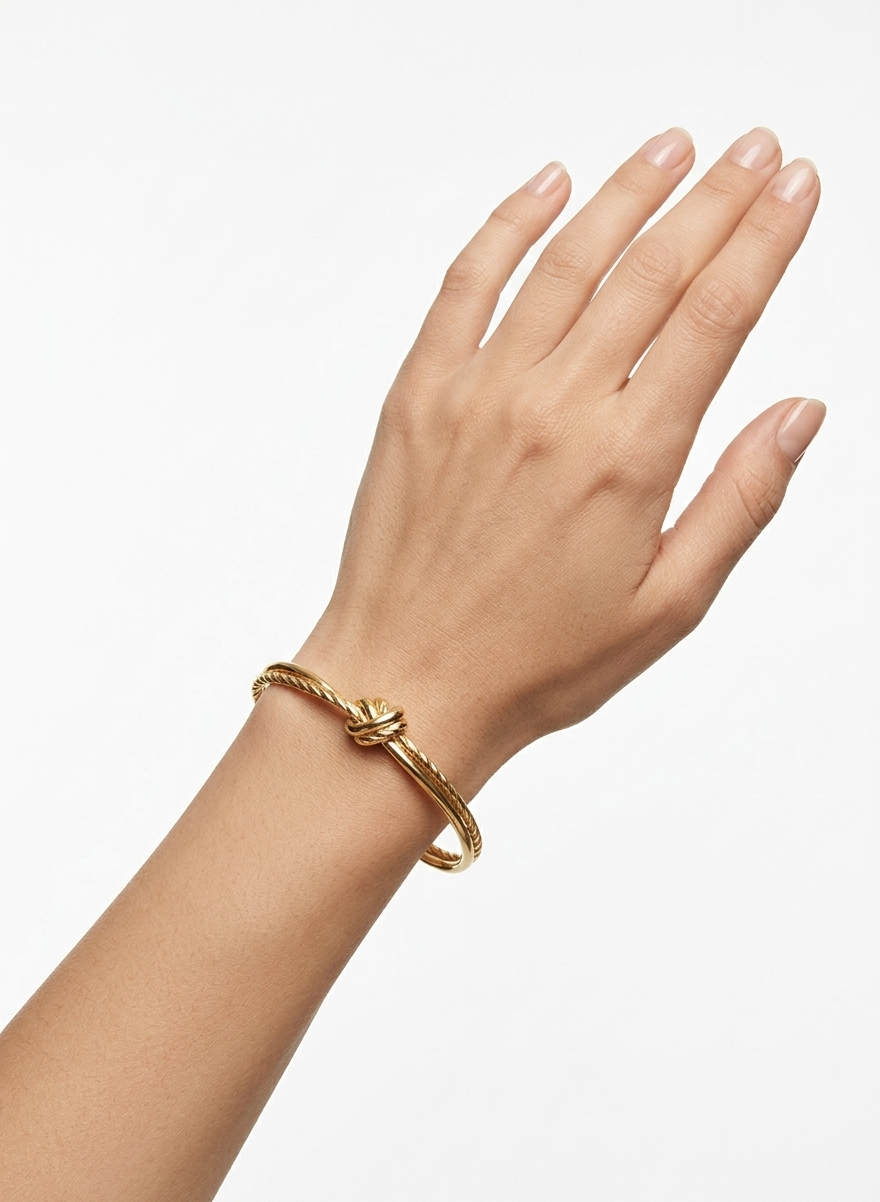 Golden Knot Cuff